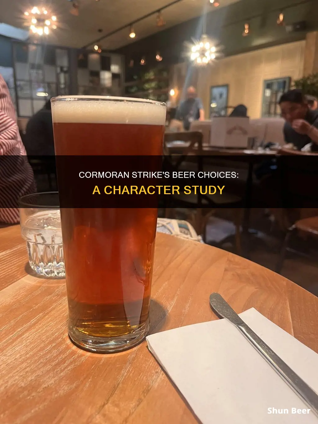 what beer does cormoran strike drink