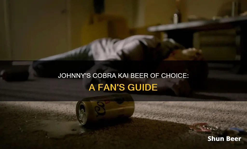 what beer does johnny drink in cobra kai