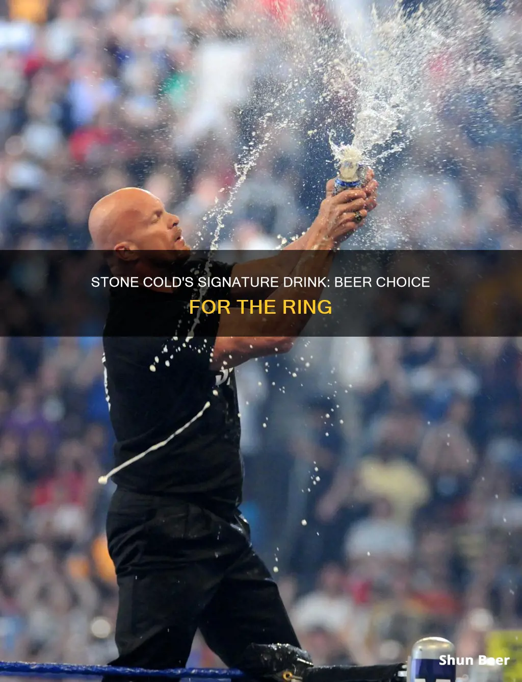 what beer does stone cold drink in the ring