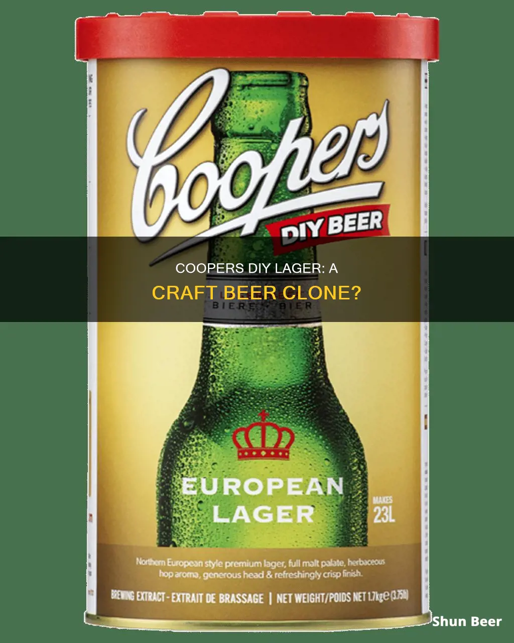 what beer is coopers diy lager similar to