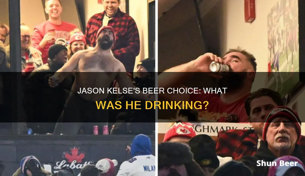 what beer was jason kelse drinking