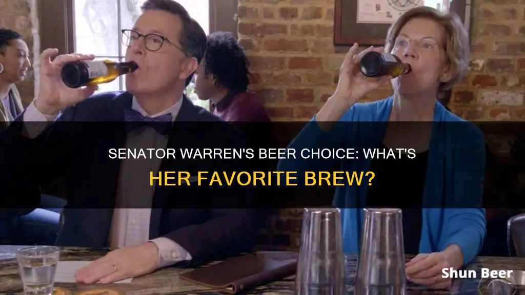 what beer was senator warren drinking