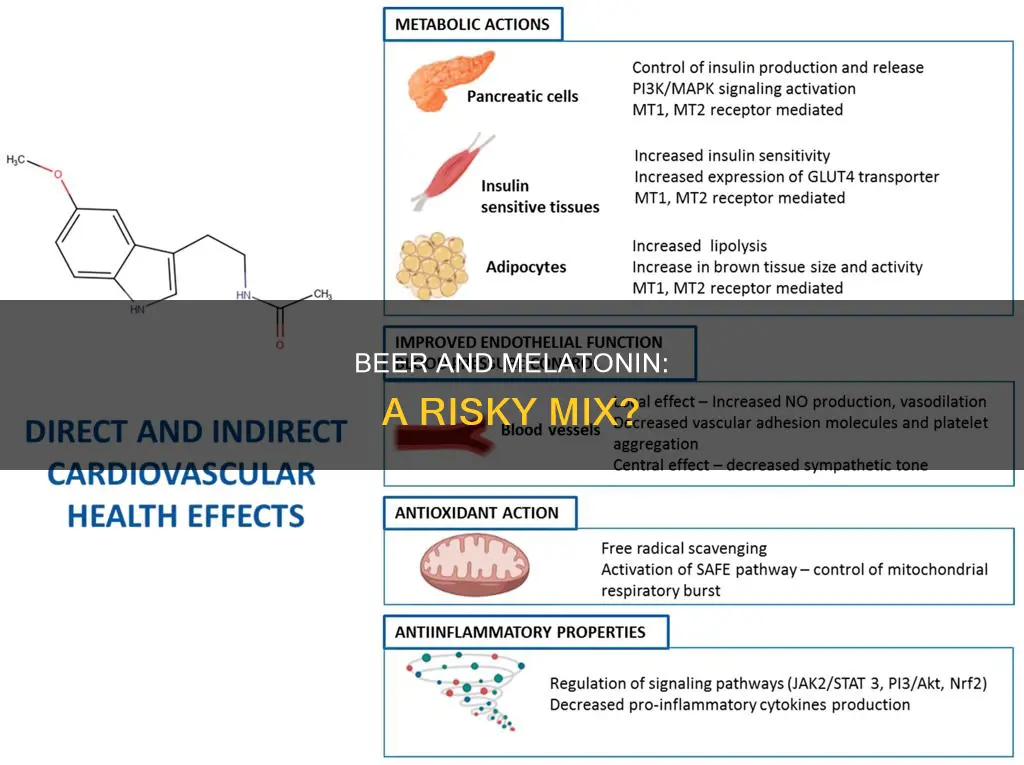 what can heppan if you drink beer while taking melatonin