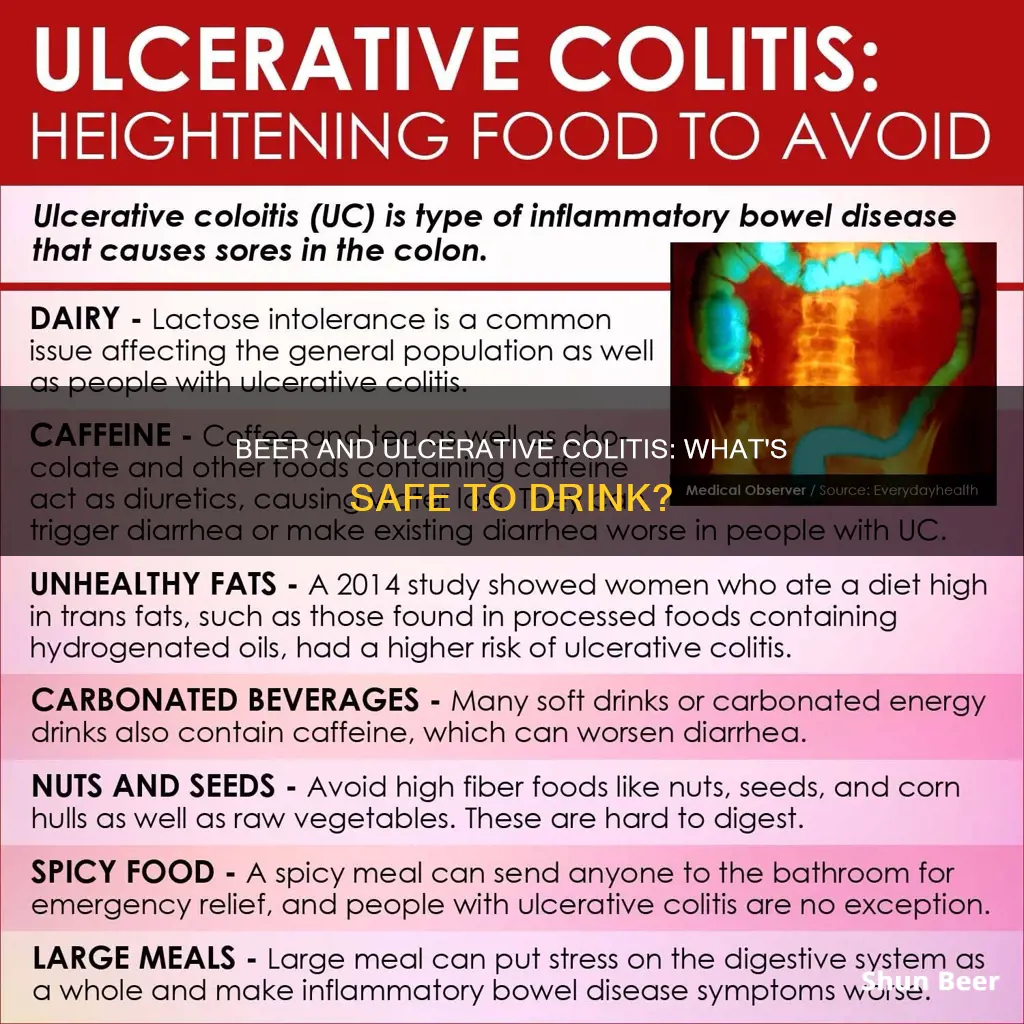 what can you drink beer with ulcerative colitis