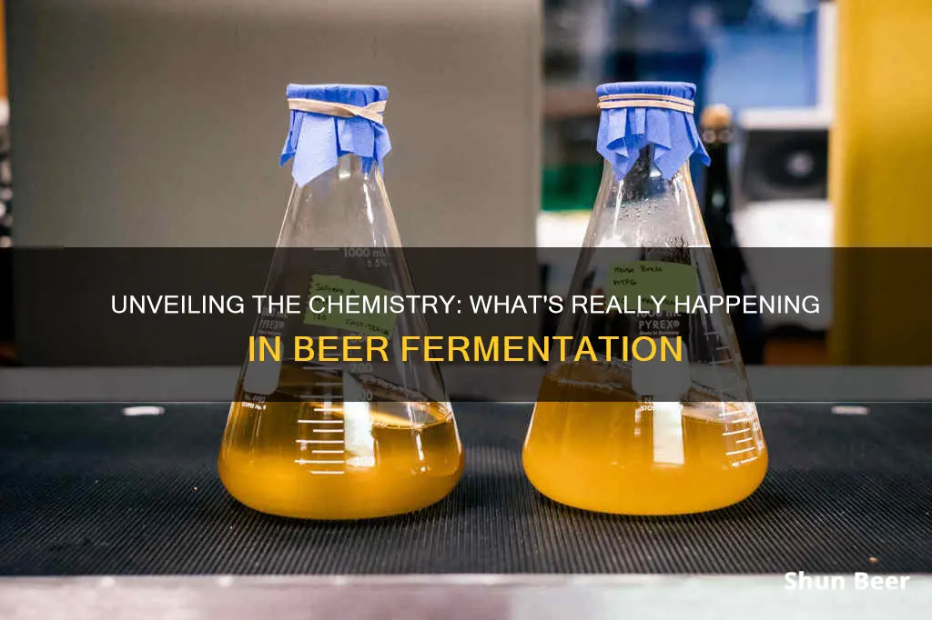 what chemicals are given off during fermentation of beer