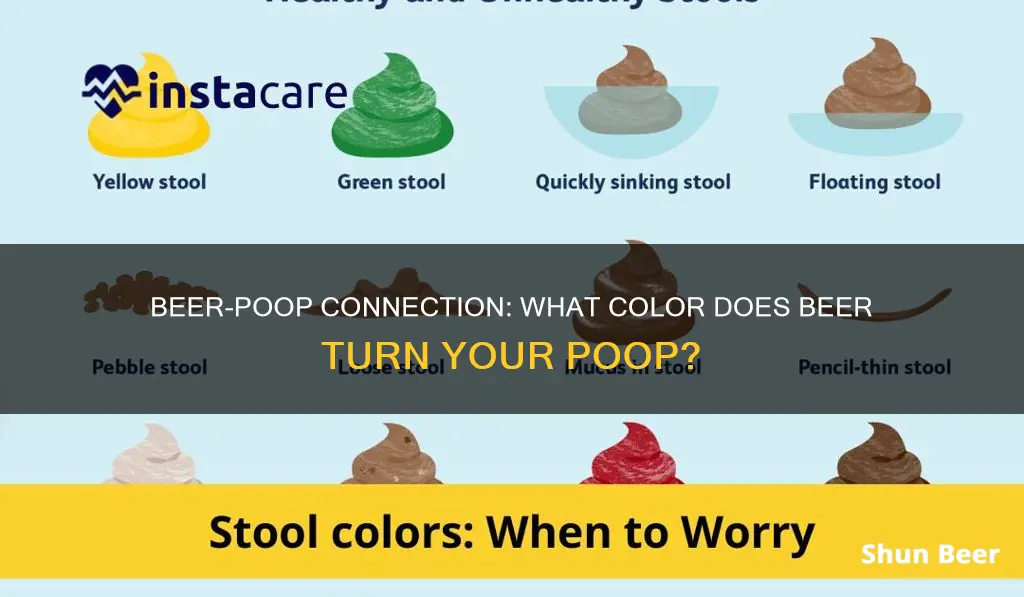 what color is your poop after drinking beer