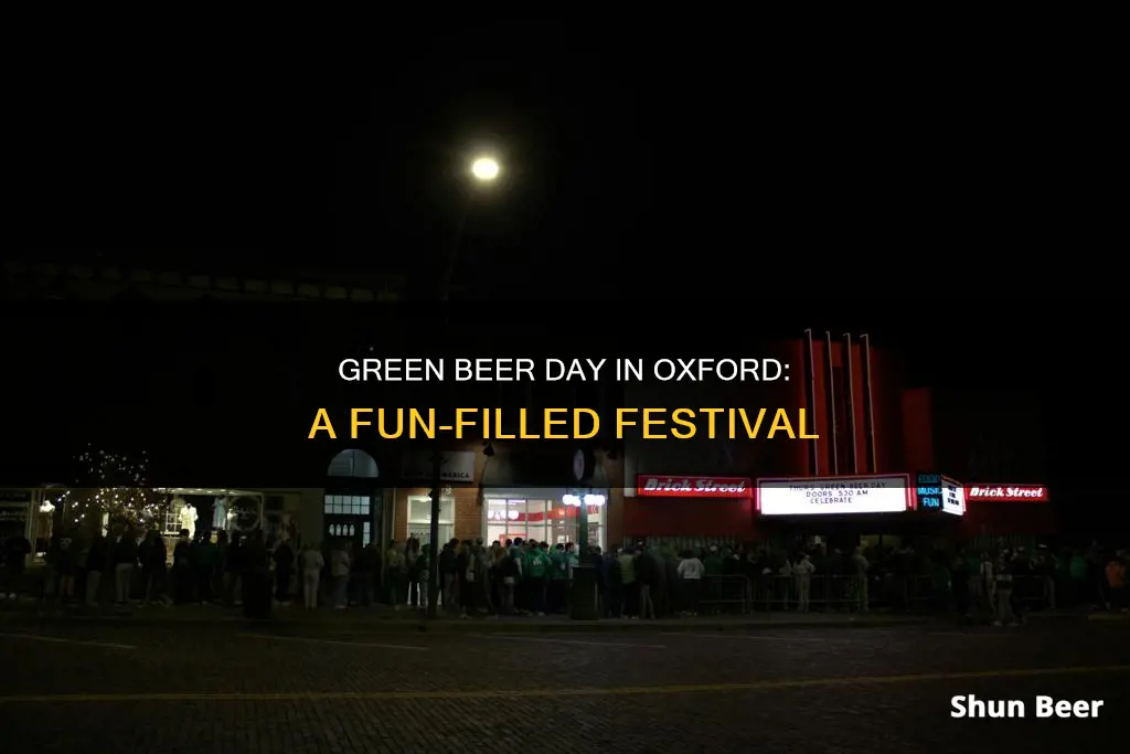 what day is green beer day in oxford ohio