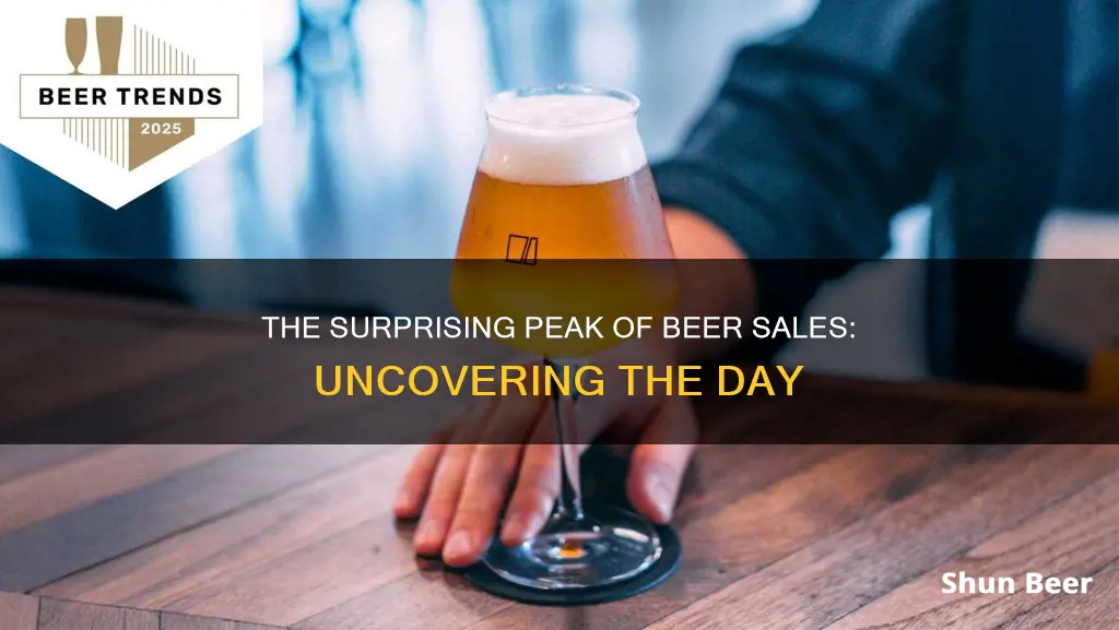 what day of the year has the highest beer sales