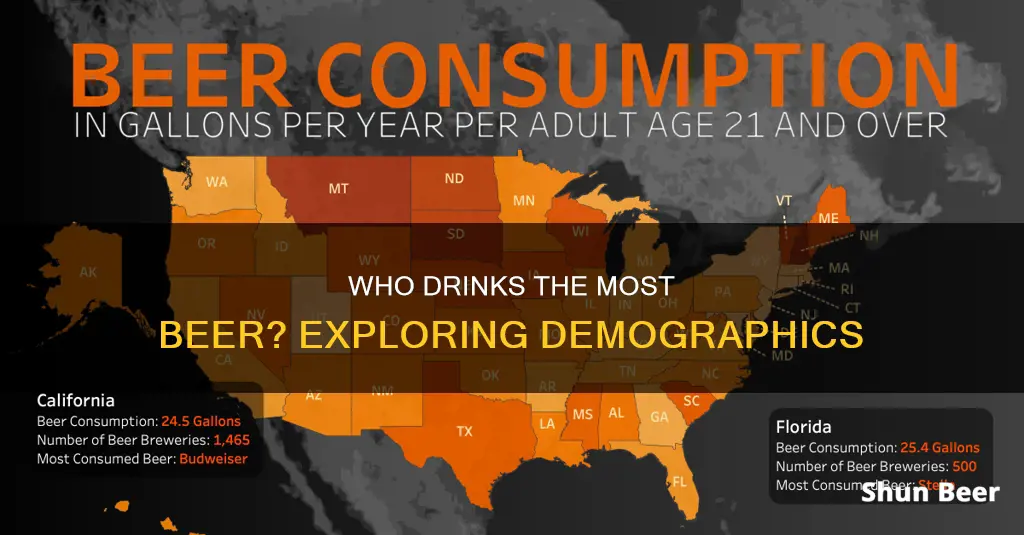 what demographic drinks the most beer