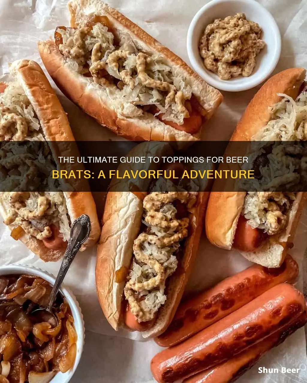 what do you put on beer brats