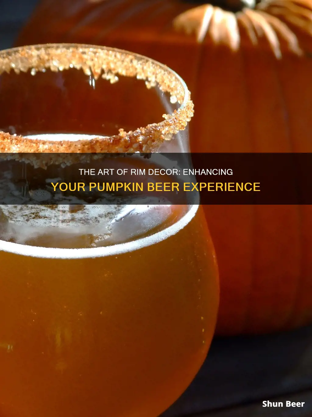 what do you put on the rim of pumpkin beer