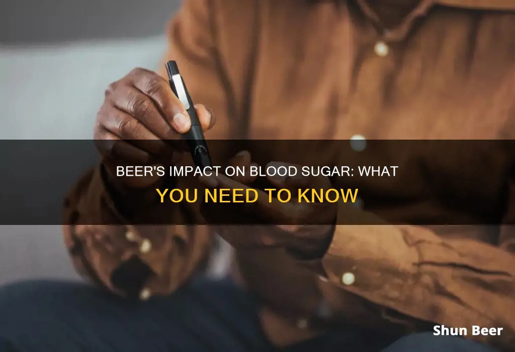 what does drinking beer do to your blood sugar