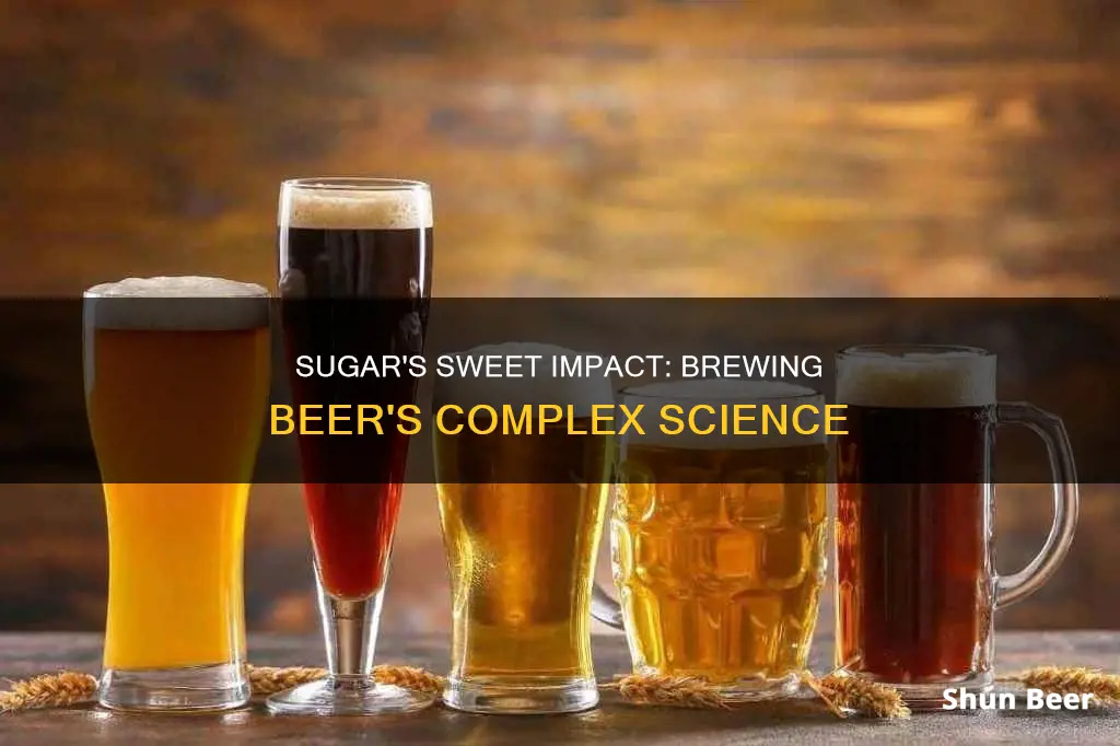 what does sugar do to beer