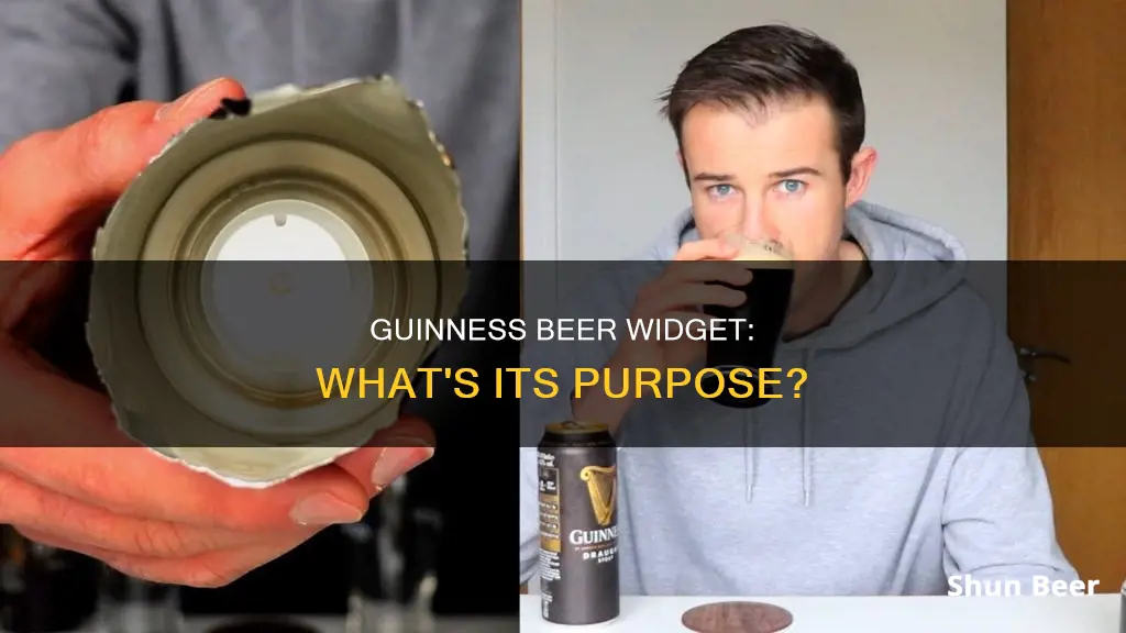 what does the widget do in guinness beer