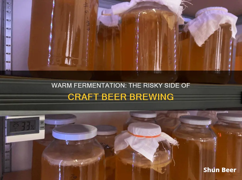 what happens if beer fermenting too warm