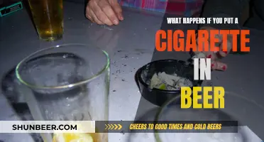 Exploring the Surprising Chemistry: What Happens When You Drop a Cigarette in Beer?