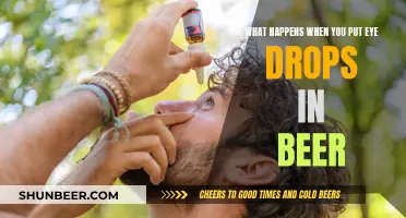 The Surprising Effect of Eye Drops in Beer: A Tasty Experiment