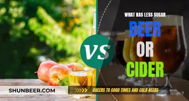 Beer or Cider: Which Has Less Sugar?