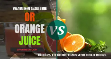 Calories in Beer vs. Orange Juice: Which Drink Wins?