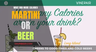 Calorie Comparison: Beer vs Martini