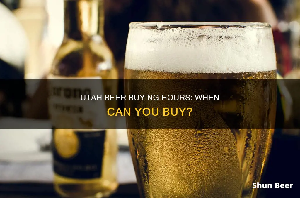 what hours can you buy beer in utah