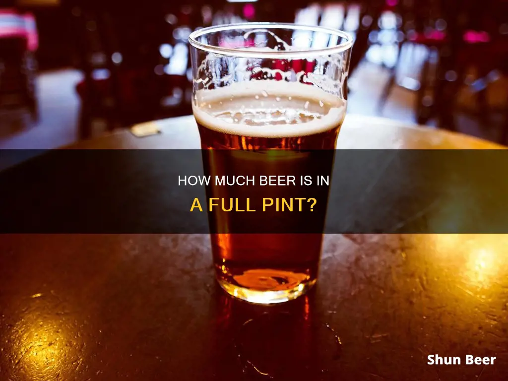 what is a full pint of beer