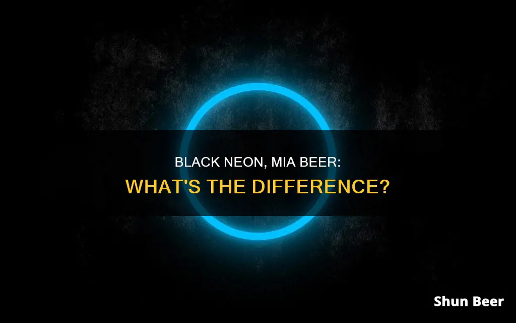 what is black neon difference mia beer