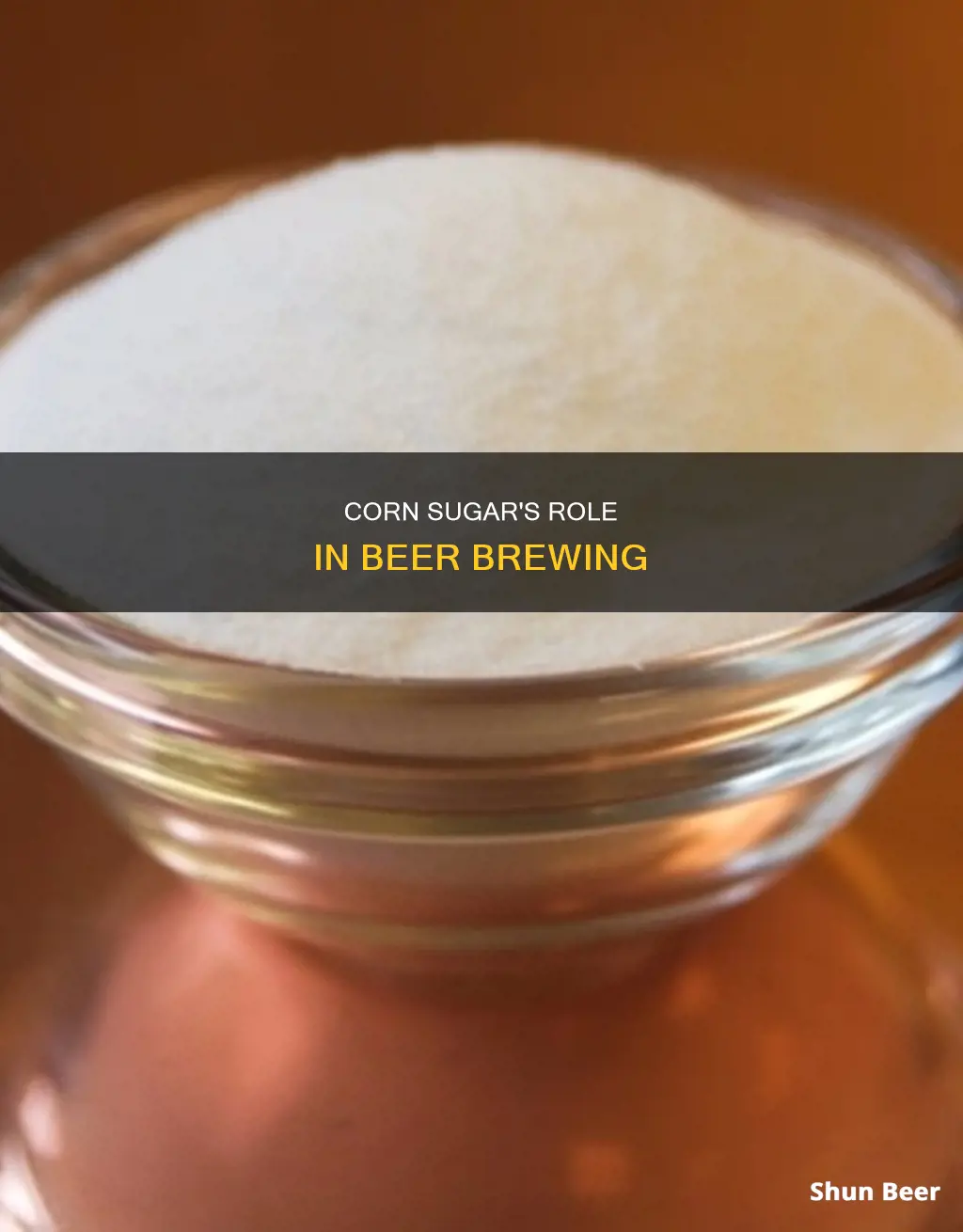 what is corn sugar for beer