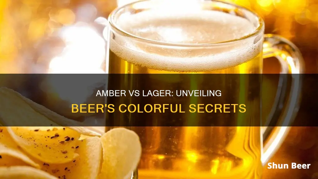 what is difference amber or larger beer