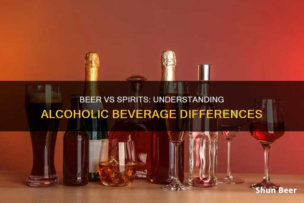 what is difference between beer and spirts