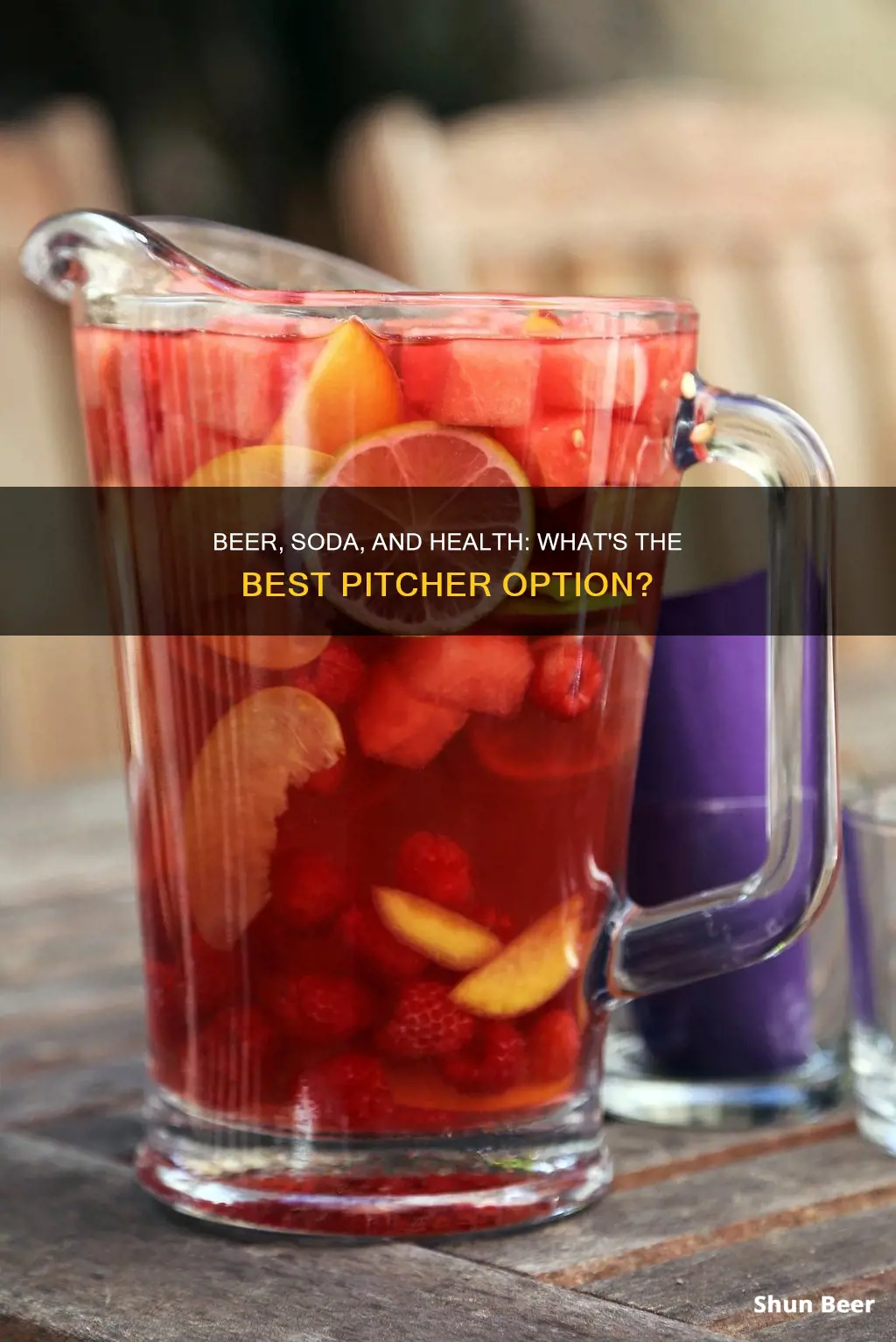 what is healthy pitcher if beer or soda