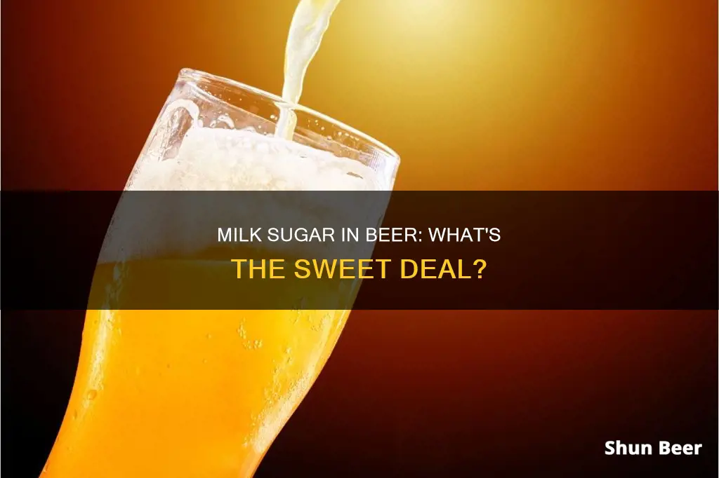 what is milk sugar in beer