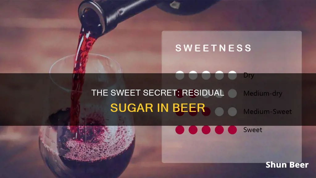 what is residual sugar in beer