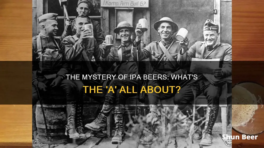 what is the a in ipa beer