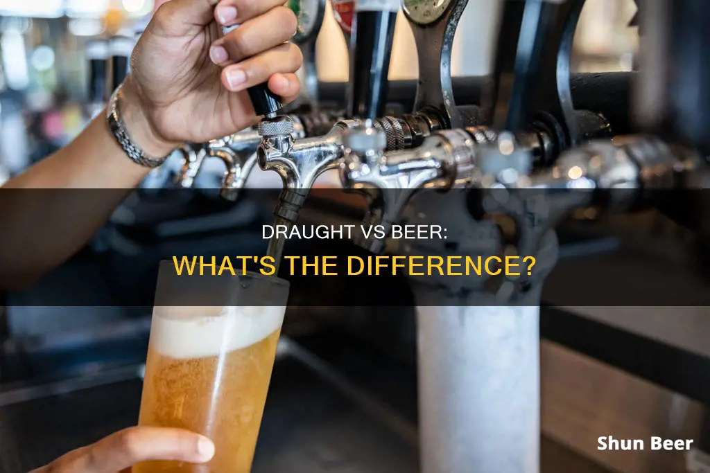 what is the difference between a draught and beer