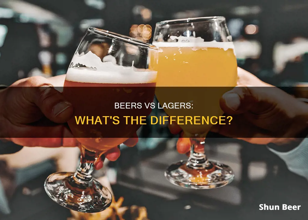 what is the difference between beers and lagers