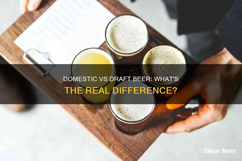 what is the difference between domestic and draft beer