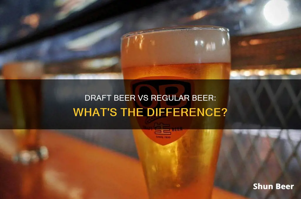 what is the difference between draft beer and regular beer