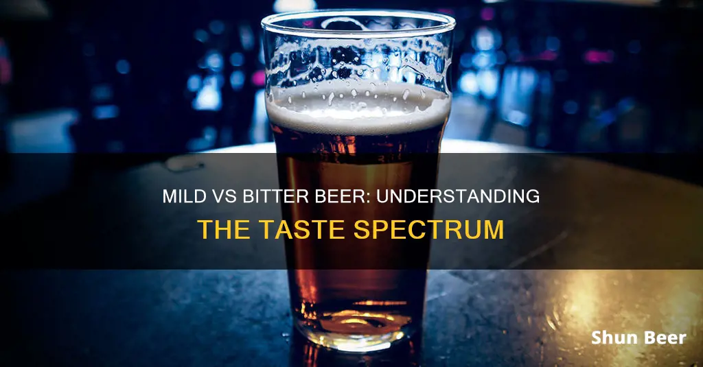 what is the difference between mild and bitter beer