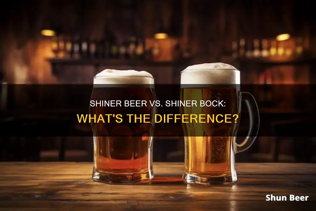 what is the difference between shiner beer and shiner bock