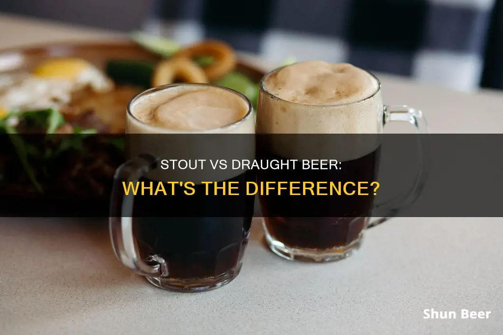 what is the difference between stout and draught beer