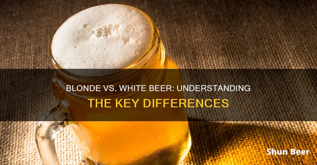 what is the difference between white and blonde beer