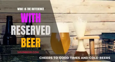 Reserved Beer: What's the Difference and Why It Matters