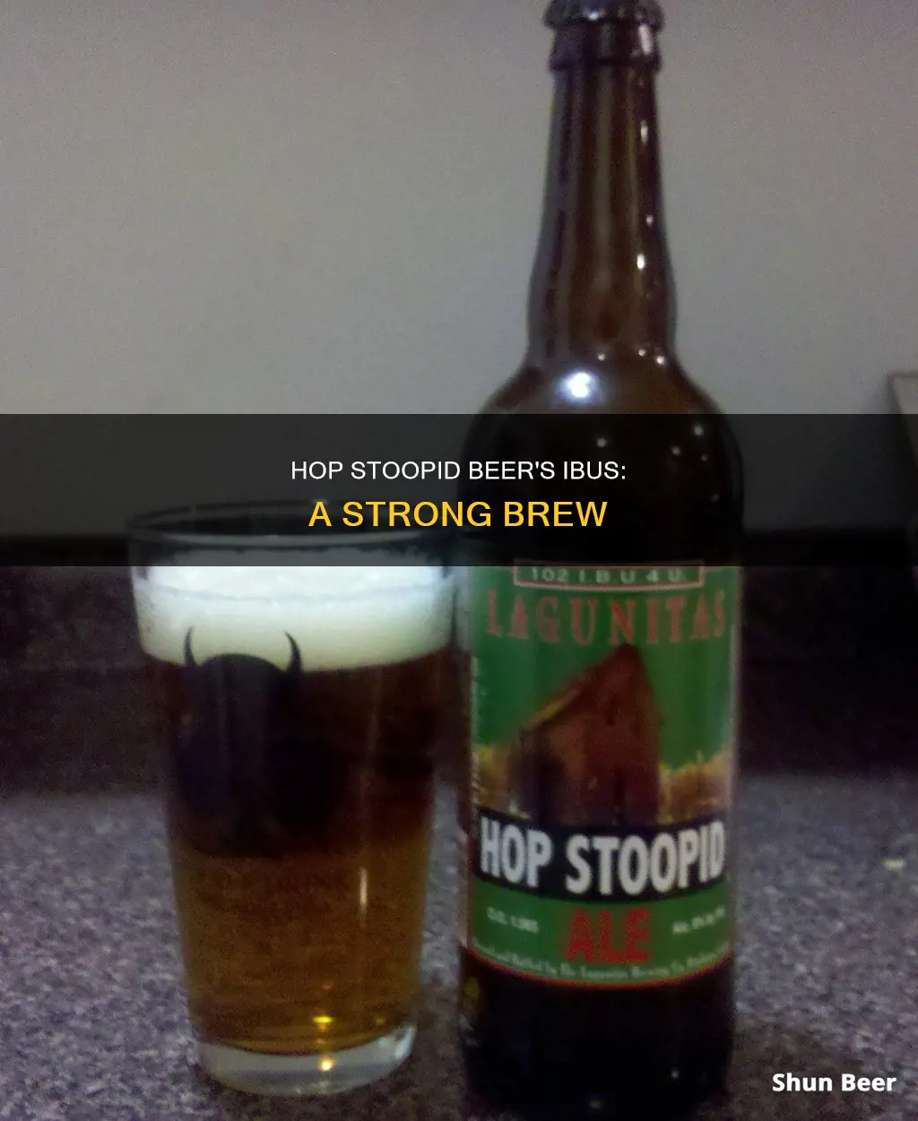 what is the ibu of hop stoopid beer