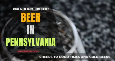 When Can Beer Be Bought in Pennsylvania?