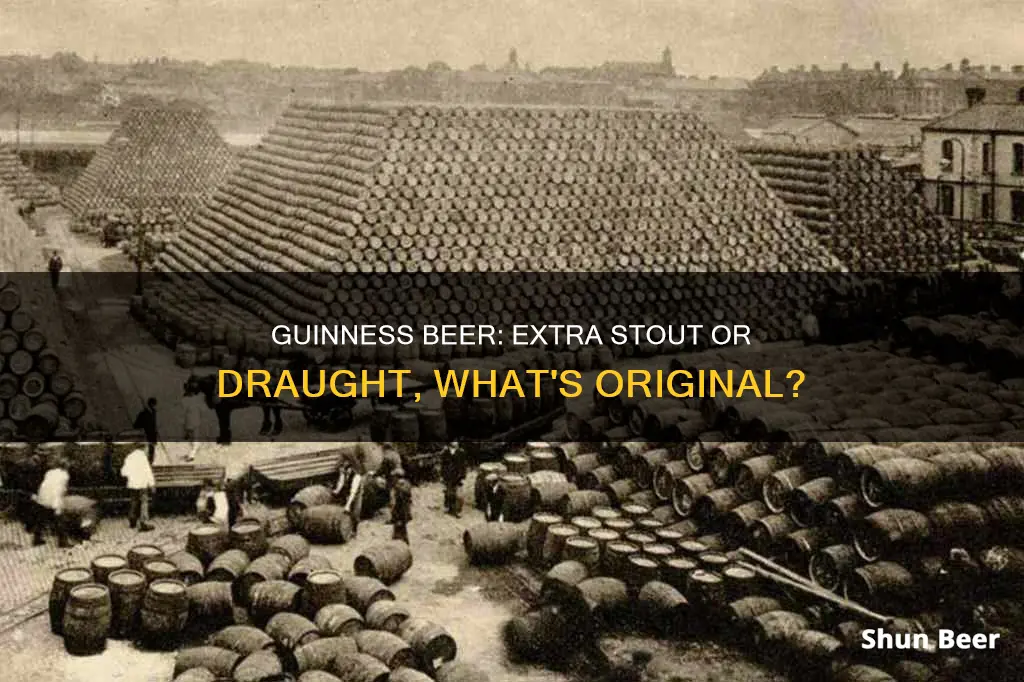 what is the original guinness beer extra stout or draught