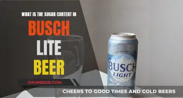 Sugar Content in Busch Lite Beer: How Sweet is It?