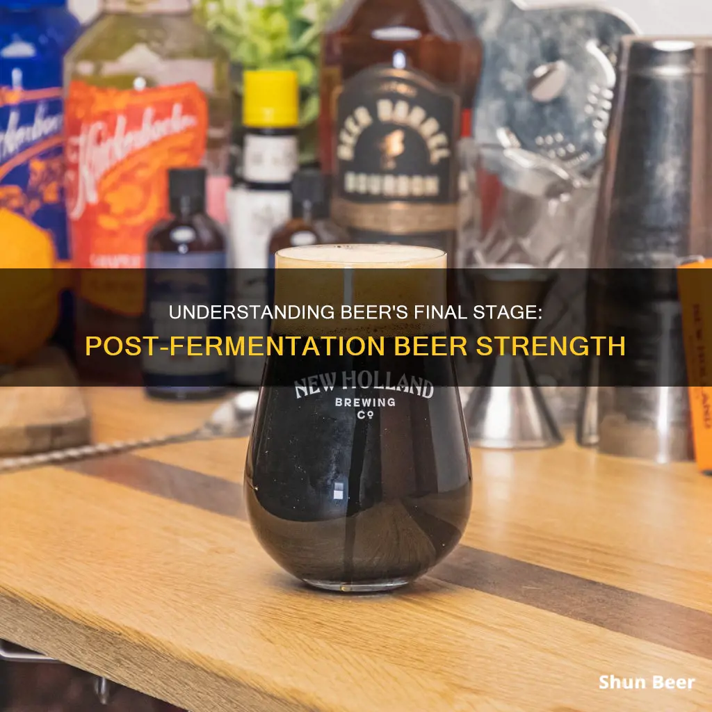 what level should beer be after fermentation