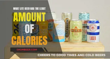 Lite Beer Battle: Fewest Calories Wins