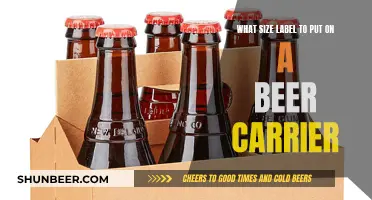 The Ultimate Guide to Beer Carrier Label Sizes